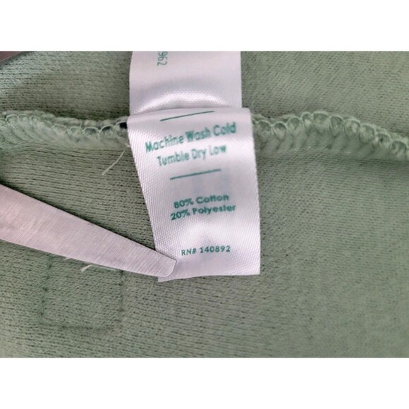 Marine Layer Men's Fleece Crew Sweatshirt Hedge Green Stripe Size L - Picture 7 of 11